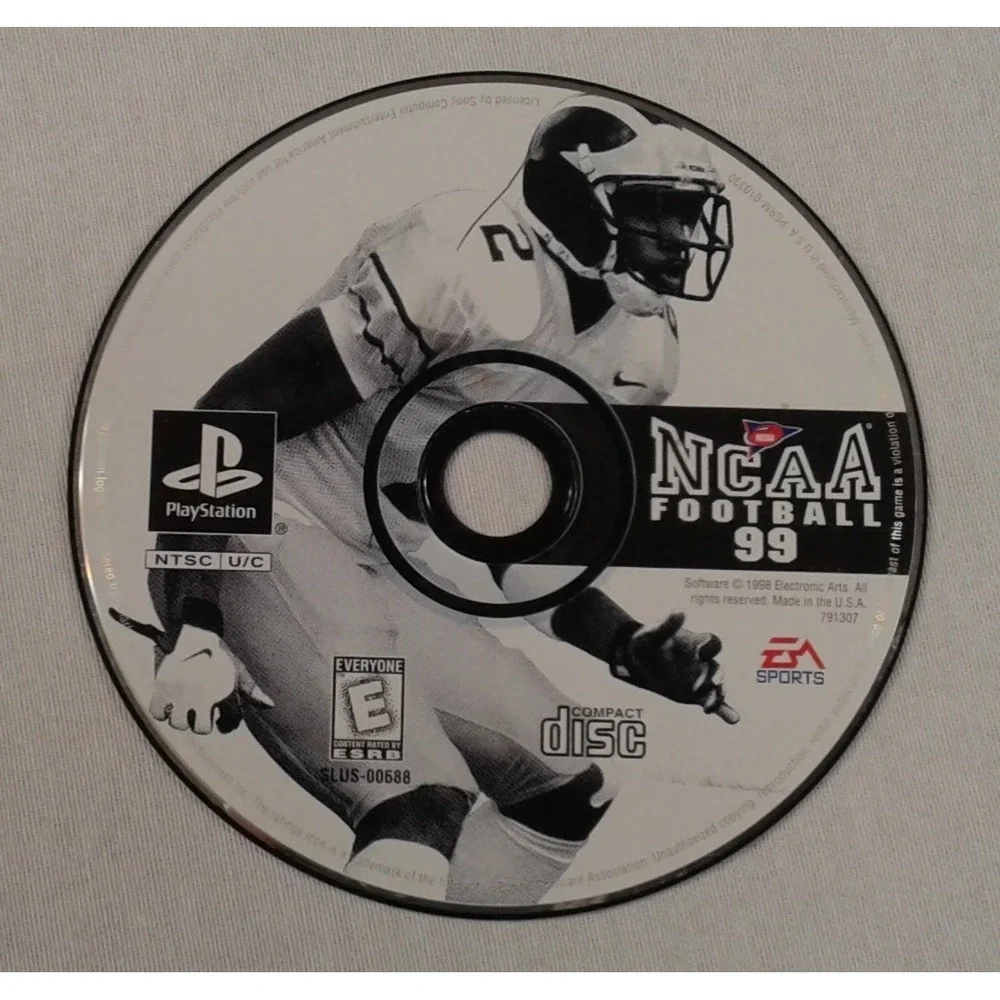 NCAA Football 99 - Sony Playstation 1 (PS1) Video Game - Disc Only - Tested Work